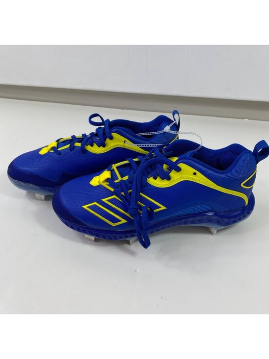 Adidas Mens Bounce Low Metal Baseball Cleats Blue Yellow GZ0451 Size 8.5 main image 5